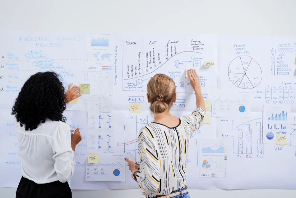 A medical practice owner going over their healthcare marketing plans